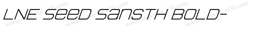 LNE Seed SansTH Bold字体转换